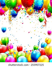 Colorful birthday background with place for your text 