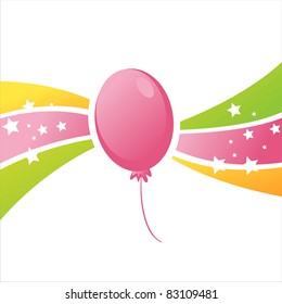 colorful birthday balloon background