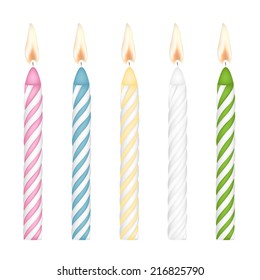 Colorful Birthday Candles