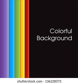 colorful and black background