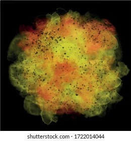 colorful black and bright abstract texture. Strong colors. watercolor vector. 
