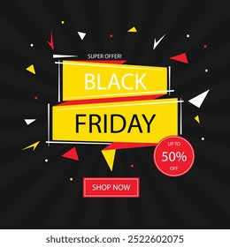 colorful black Friday flat design. sale background