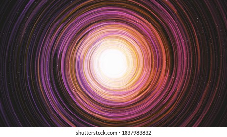 Colorful Black hole on Galaxy background with Milky Way spiral,Universe and starry concept desig,vector