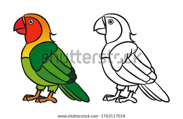 Colorful Black White Pattern Coloring Illustration Stock Vector ...