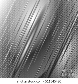 Colorful Black and White Pattern with Light and Stripes. Vector Illustration