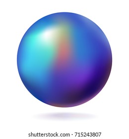 Colorful blank bright sphere ball with gradients and reflections on it. Vector template to put your icons and text on it. Colorful bright colors variations. Isolated on white.