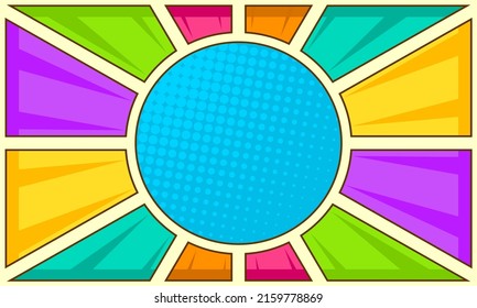 Fondo de la página de dibujos animados en blanco