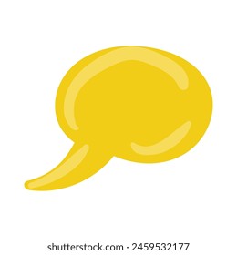 Colorful blank comic speech bubble mixture on a white background.