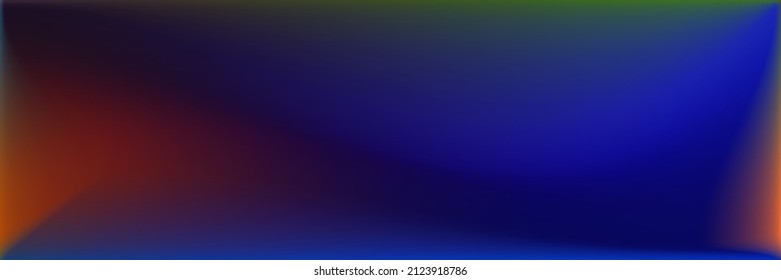 Colorful Blank Dark Smooth Surface Illustration. Vibrant  Multicolor Original Background. Color Water Horizontal Lines Backdrop. Natural Vivid Wavy Gradient Mesh. Bright Sea Wavy Gradient Mesh.