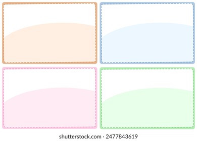 Colorful Blank Frames for Creative Projects