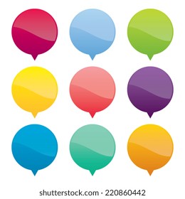 Colorful Blank Pin Markers