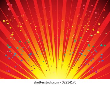 Colorful blast