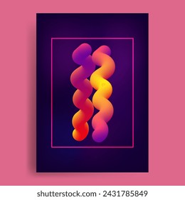 fondo de vector de plantilla de mezcla colorida