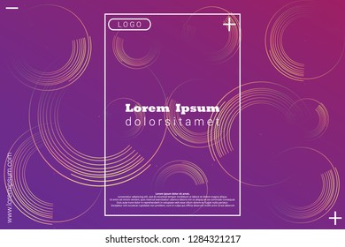 colorful blending Wavy abstract geometric background. line holograph shapes composition.  Suitable For Wallpaper  Banner  Card  Book Illustration  Web Landing Page  and Other Related Creative