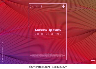 colorful blending Wavy abstract geometric background. line holograph shapes composition. Suitable For Wallpaper  Banner  Card  Book Illustration  Web Landing Page  and Other Related Creative