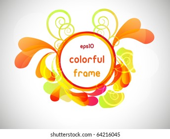 Colorful blob frame for your design. Fully vector, enjoy!