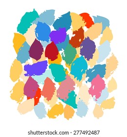 Colorful blobs background. Vector grunge background.
