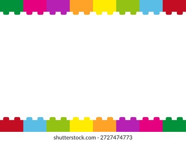 Es material de fondo de bloque colorido.