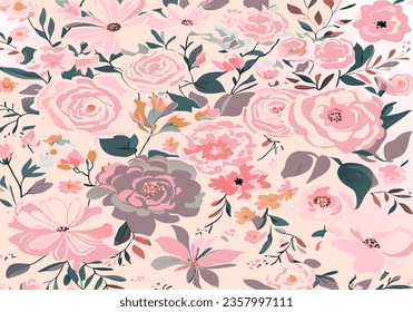 Colorful blossoms, fragrant bouquets, and lush greenery create a vibrant garden scene