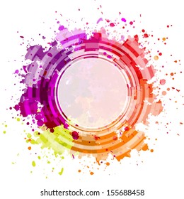 Fondo de ranura colorida, Ilustración vectorial