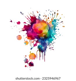 colorful blot on a white background. Vector illustration