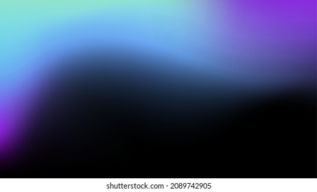 Colorful Blue and Black Gradient Background. Vector illustration