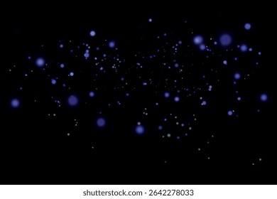 Colorful blue bokeh effect.Texture background abstract. Glitter and elegant for Christmas. Dust white. Sparkling magical dust particles. Magic concept. Vector