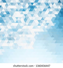 Colorful blue color geometric rumpled triangular low poly style gradient illustration graphic background. Polygonal design for your business. Vector illustration eps 10.