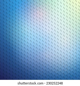 Colorful blue geometric background, abstract hexagonal pattern vector.