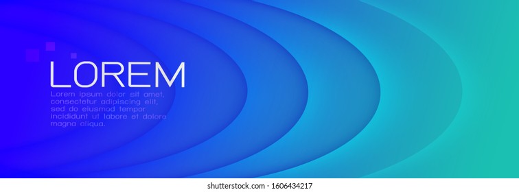 Colorful blue gradient background with dynamic curving shadow line effect. Abstract template and modern stylish texture for wallpaper, banner, card, book , landing page. Vector illuatration