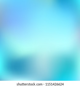 Colorful blue gradient mesh background.