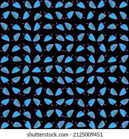 Colorful Blue Leaf Wallpaper Pattern Background