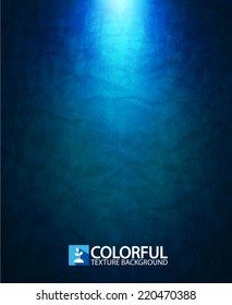 Colorful blue light abstract background. Vector illustration