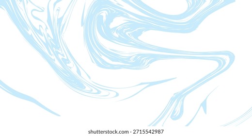 Colorful blue marble effect background acrylic paints