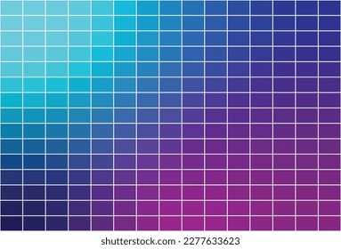 Colorful Blue Swimming Pool Mosaic Tile Texture Pattern Abstract Background. Vector