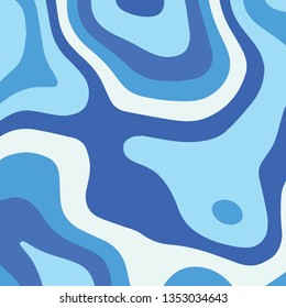 COLORFUL BLUE TEMPLATE ABSTRACT PAPER CUT PATTERN DESIGN FLAT PASTEL COLOR FOR WALLPAPER BACKGROUND ELEMENT VECTOR 