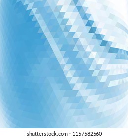 colorful blue triangular background. polygon style