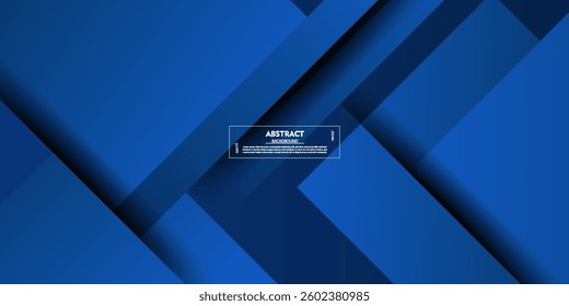 Colorful blue vector background with square design. Decorative shadow design with simple style. Vector Eps10
