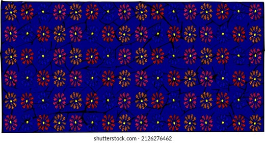 colorful blue vector illustration pattern