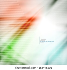 Colorful blur abstract geometric background