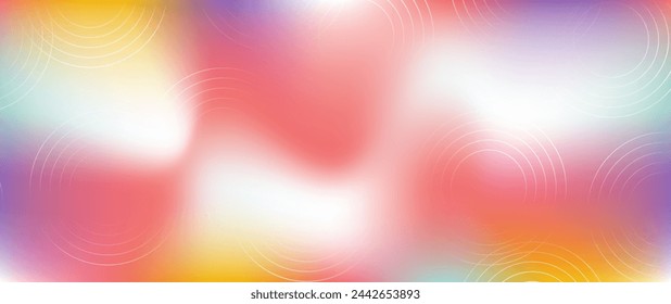 Colorful blur background design defocused. Simple design horizontal for background, backdrop. Vector illustration.