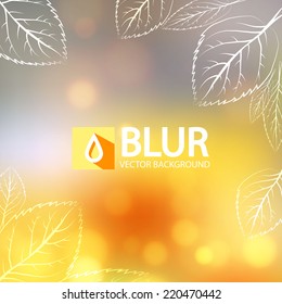 Colorful blur bokeh background. Vector illustration