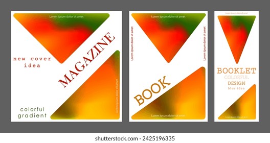 Colorful blur. A cover template with a gradient. The idea of a banner, brochure, catalog, or booklet. A template for creative design
