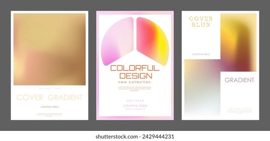 Colorful blur. A cover template with a gradient. The idea of a banner, brochure, catalog, or booklet. A template for creative design
