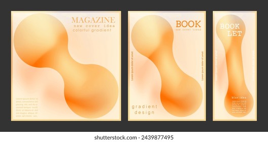 Bunte Unschärfe. Eine Deckvorlage mit einem Farbverlauf. Die Idee eines Banners, einer Broschüre, eines Katalogs oder einer Broschüre. Eine Vorlage für kreatives Design
