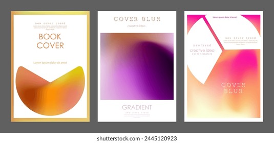Colorful blur. A cover template with a gradient. The idea of a banner, brochure, catalog, or booklet. A template for creative design
