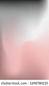 Colorful blur gradient background vector template with grey, rose colors