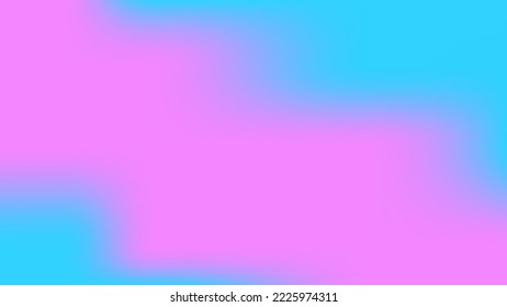 Colorful Blurred Abstract Background. Subtle Transitions from Bright Blues and Pinks. Blue and Pink color gradient. Rainbow Background.