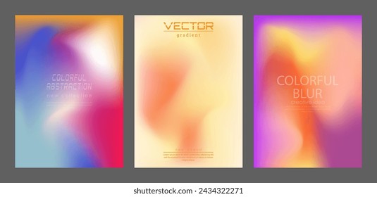 Colorful blurred background. The color gradient of the cover, book, magazine catalog. A template for a banner, poster and brochure. An abstract version of modern design

