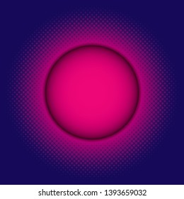 Colorful blurred background with halftone effect overlay. Dotted pattern abstract gradient backdrop